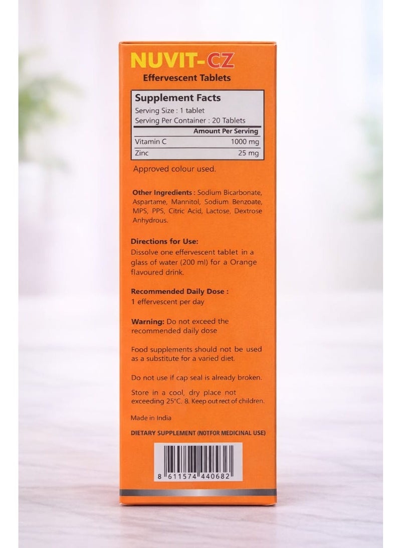 نيوتراكون نيوفيت-CZ فيتامين C بنكهة البرتقال 1000 مجم - Image 4