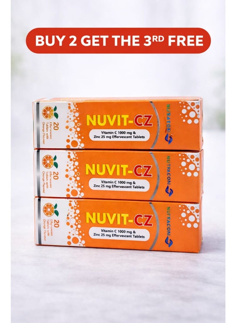 نيوتراكون نيوفيت-CZ فيتامين C بنكهة البرتقال 1000 مجم - Image 1