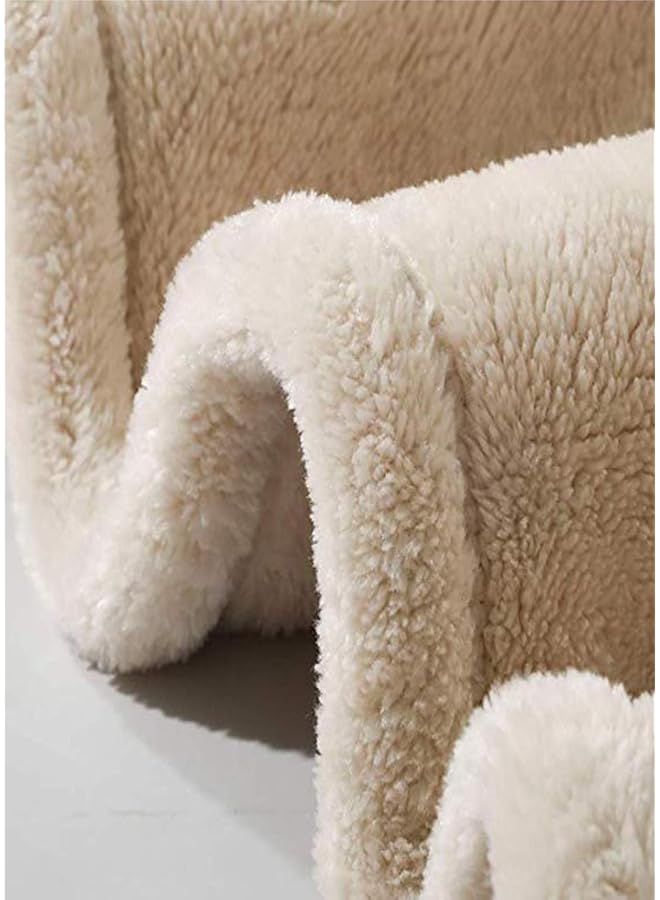 إيروريكس بطانيات صوفية مقاس واحد لجميع المواسم 370 جرامًا للمتر المربع خفيفة الوزن مضادة للكهرباء الساكنة للسرير نسيج ناعم للغاية بطانية حرارية دافئة للأريكة 240 × 170 سم بطانية مخملية - Image 2