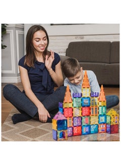 Piccasio 100Pcs Magnetic Building Tiles Set - Strong 3D Magnet Blocks for Kids, Educational STEM Toy, Birthday Gifts for Kids and Toddlers - Inspire Creativity and Imagination  - Image 2