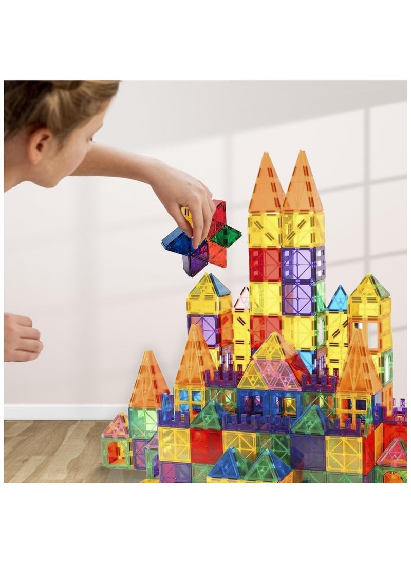 Piccasio 100Pcs Magnetic Building Tiles Set - Strong 3D Magnet Blocks for Kids, Educational STEM Toy, Birthday Gifts for Kids and Toddlers - Inspire Creativity and Imagination  - Image 4