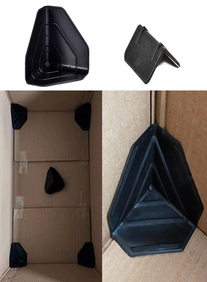 UoYu 100 pcs Carton Packing Corner Guard Frame Corner Protectors Black Corner Protector V Shaped Edge Guards for Carton Boxes, Furniture and Other Products Packaging - Image 5