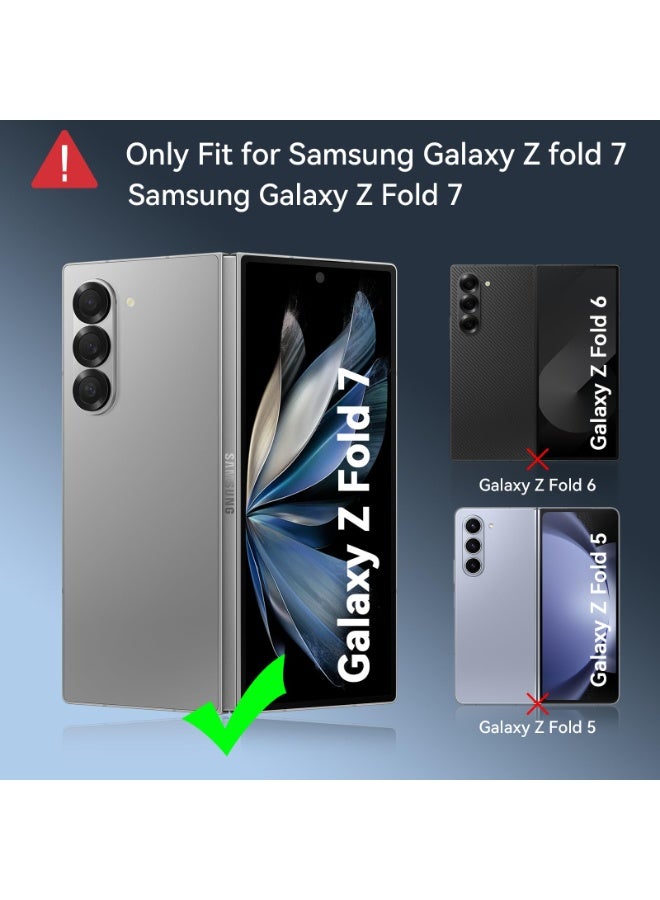 Samsung Galaxy Z Fold 7 Magnetic Protection Case, Compatible with MagSafe, Hard PC, Anti-Drop, Blue - Image 2