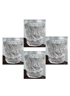 MAAC HOME MAAC Home Set of 4 Elegant Artisanal Glass Cup - Vintage Charm| Elegant Durable and Classic design Perfect for Family Everyday Use, and Family Get- Together, Restaurant, Banquet and More  - Image 1