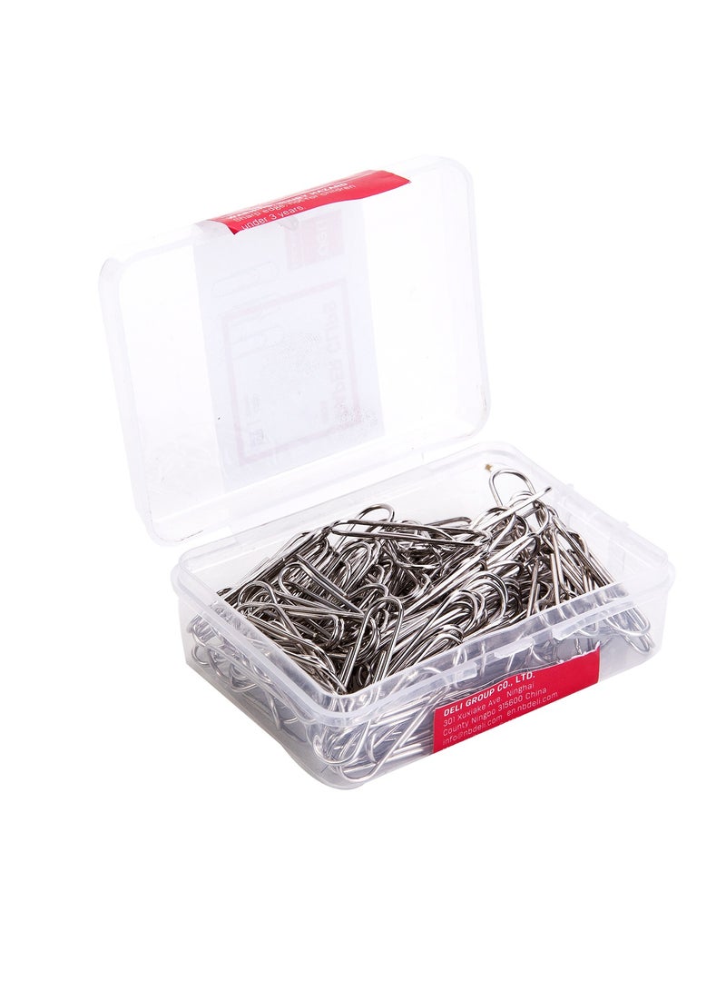 Deli E0025 Paper Clips - 29mm, Silver - Image 3