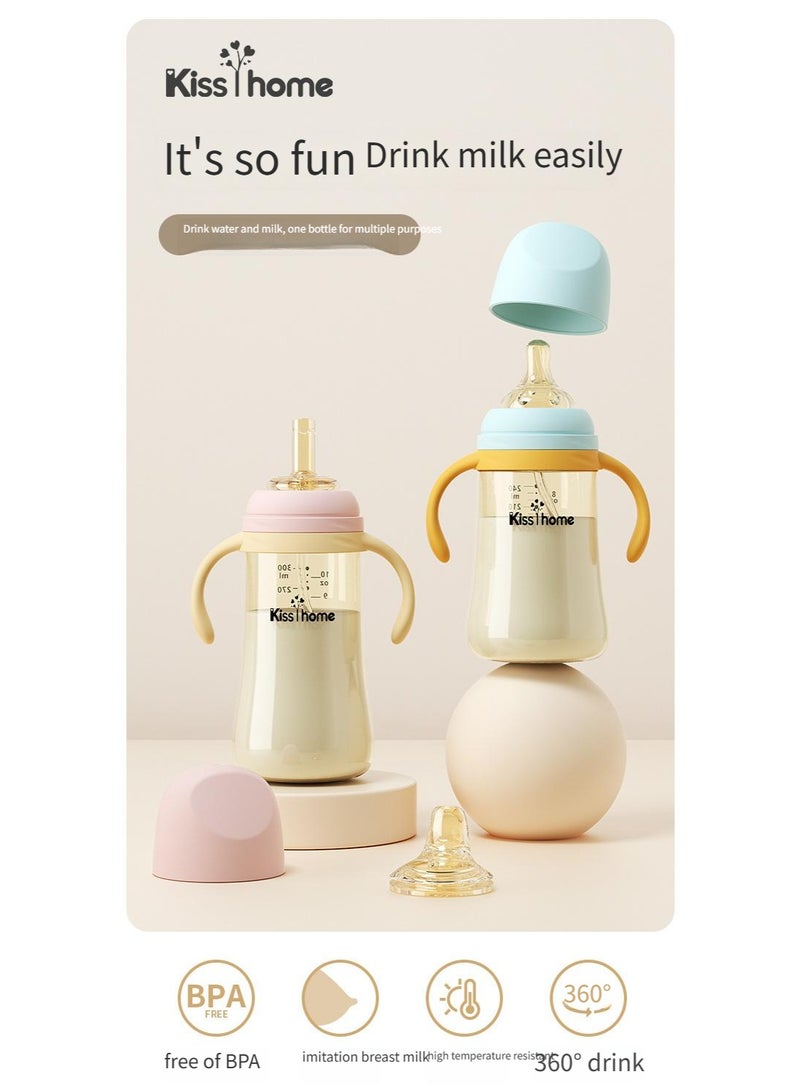 kisshome Multi - Purpose Baby Bottle - Anti - Flatulence, BPA - Free, with Handles and Gravity Ball, for Infant Feeding - Image 5