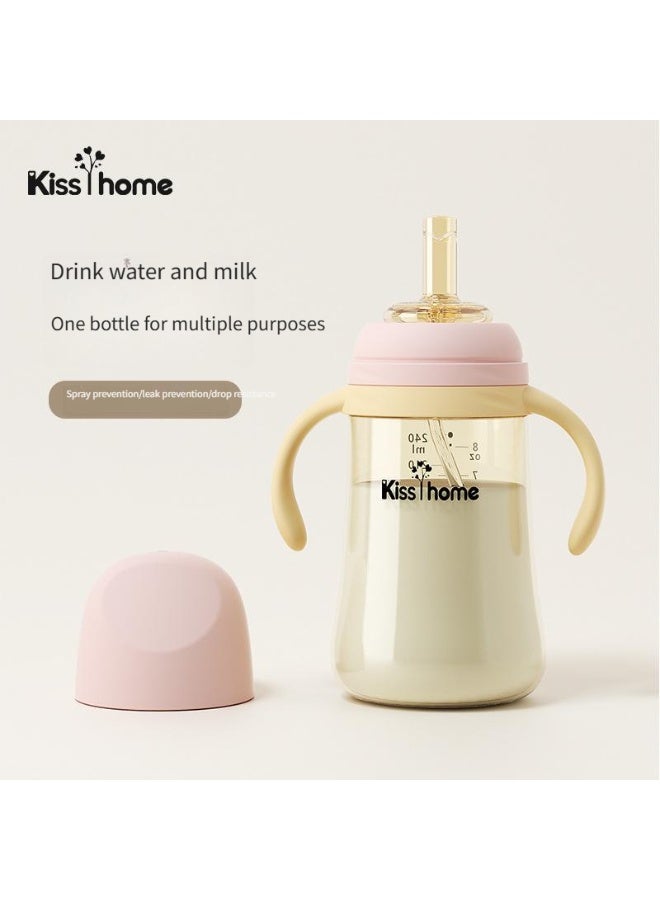 kisshome Multi - Purpose Baby Bottle - Anti - Flatulence, BPA - Free, with Handles and Gravity Ball, for Infant Feeding - Image 2
