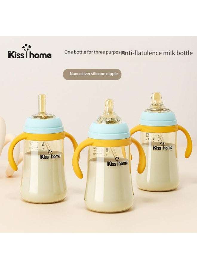 kisshome Multi - Purpose Baby Bottle - Anti - Flatulence, BPA - Free, with Handles and Gravity Ball, for Infant Feeding - Image 3