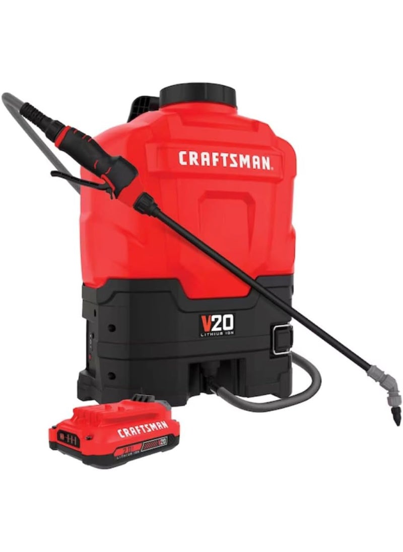 CRAFTSMAN CRAFTSMAN 20V Lithiumion Battery Powered 4 Gallon Backpack Sprayer  - Image 1