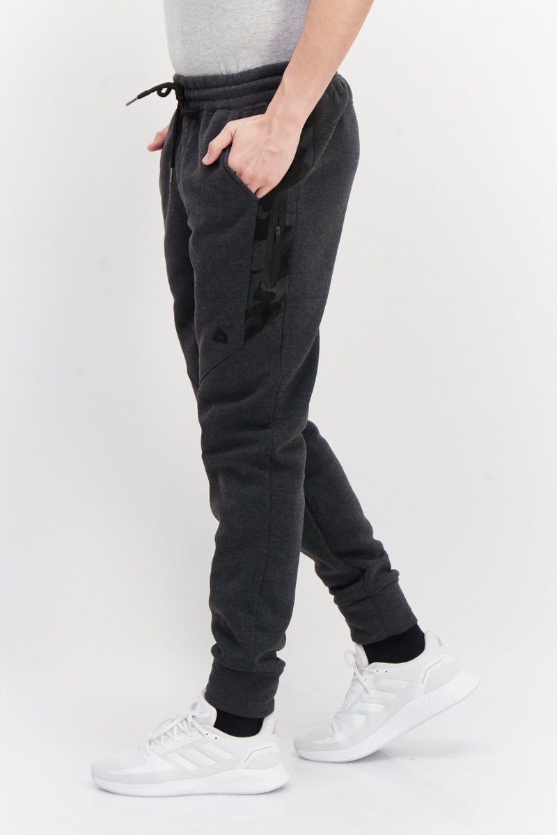 RBX Men Sportswear Fit Training Jogger Pants, Heather Charcoal  - Image 4