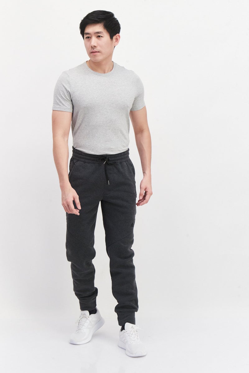 RBX Men Sportswear Fit Training Jogger Pants, Heather Charcoal  - Image 3