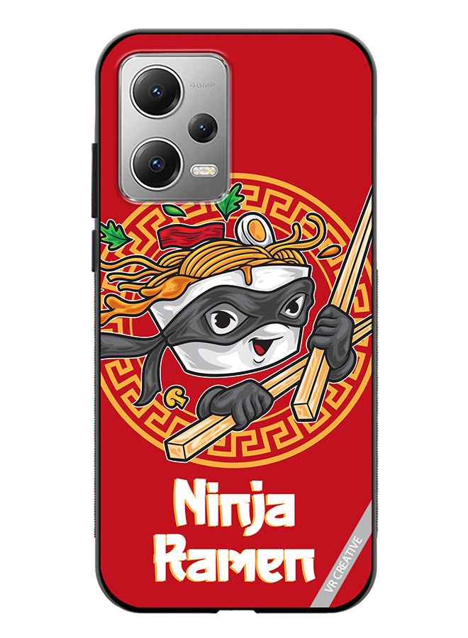 VR CREATIVE Protective Case Cover For Xiaomi Redmi Note 12 Ninja Ramen Design Multicolour - Image 1