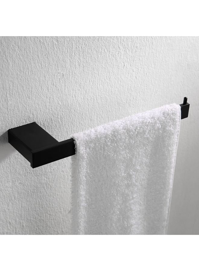 Matt black single classic SUS304 stainless steel towel ring for bathroom  - Image 1