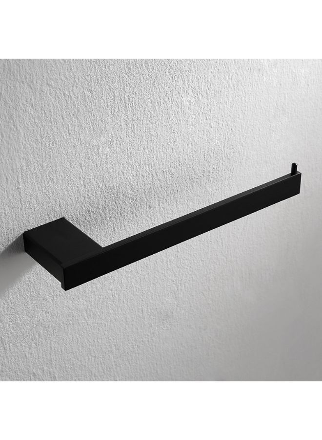 Matt black single classic SUS304 stainless steel towel ring for bathroom  - Image 3