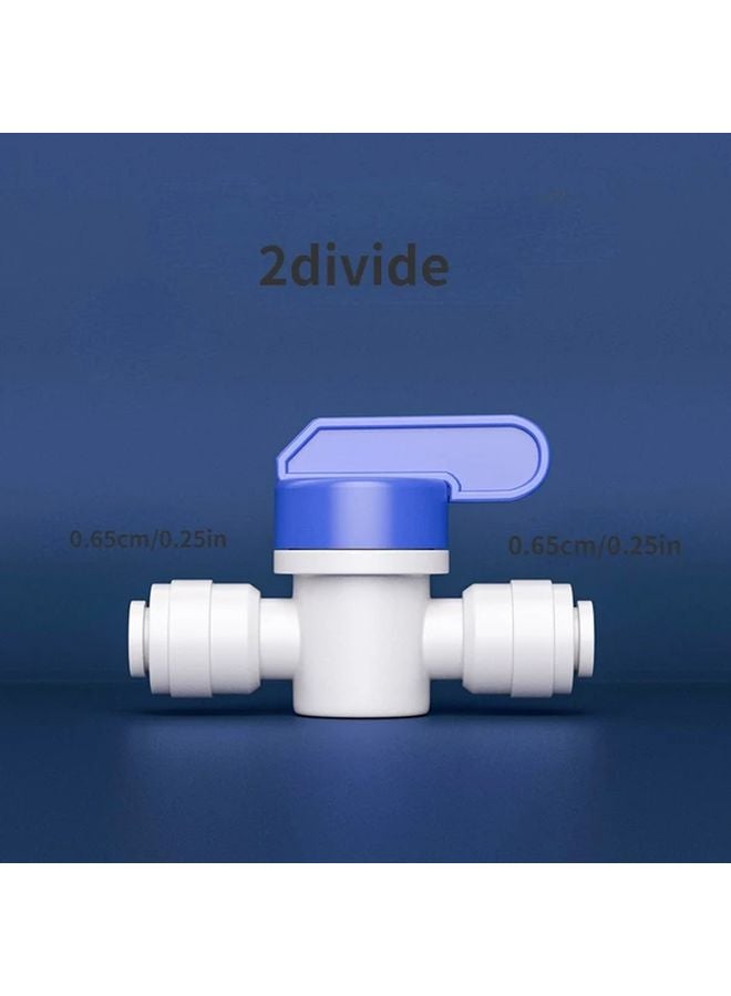 5pcs 1 4 Inch OD Quick Connect Inline Shut Off Ball Valves Durable Plastic Water Purifier Fittings - Image 2