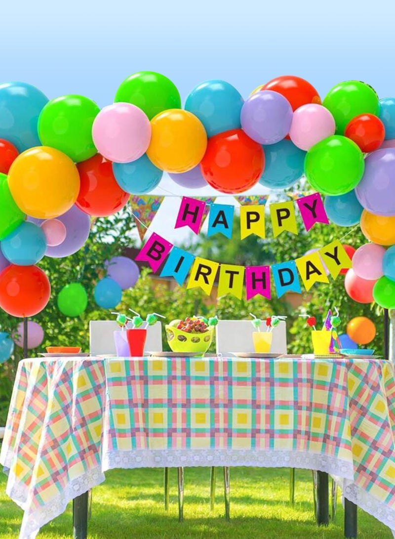 أوربازار حامل قضيب طاولة مع مشابك، قابل للتعديل، ارتفاع ١٢٠-٨٥ سم، طول ٢٥٠-٨٣ سم، حامل قوس بالونات، مناسب لحفلات الزفاف وأعياد الميلاد والذكرى السنوية. - Image 5