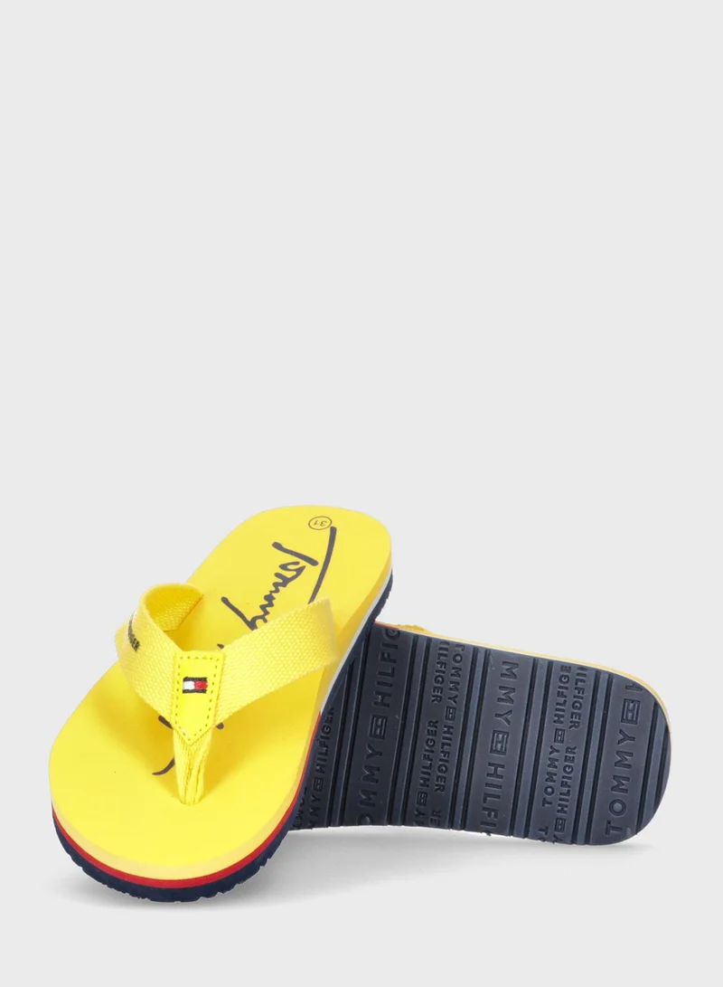 TOMMY HILFIGER Kids Slip On Flip Flop