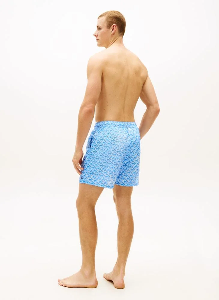 TOMMY HILFIGER Print Mid Length Swim Shorts