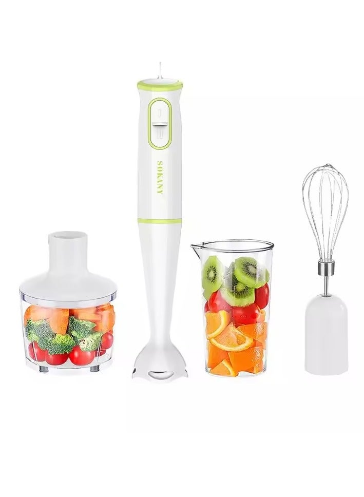 sokany Multi Function 4 in 1 Portable Electric Juicer Electric Hand Stick Blender HandHeld Food Chopper - Image 1