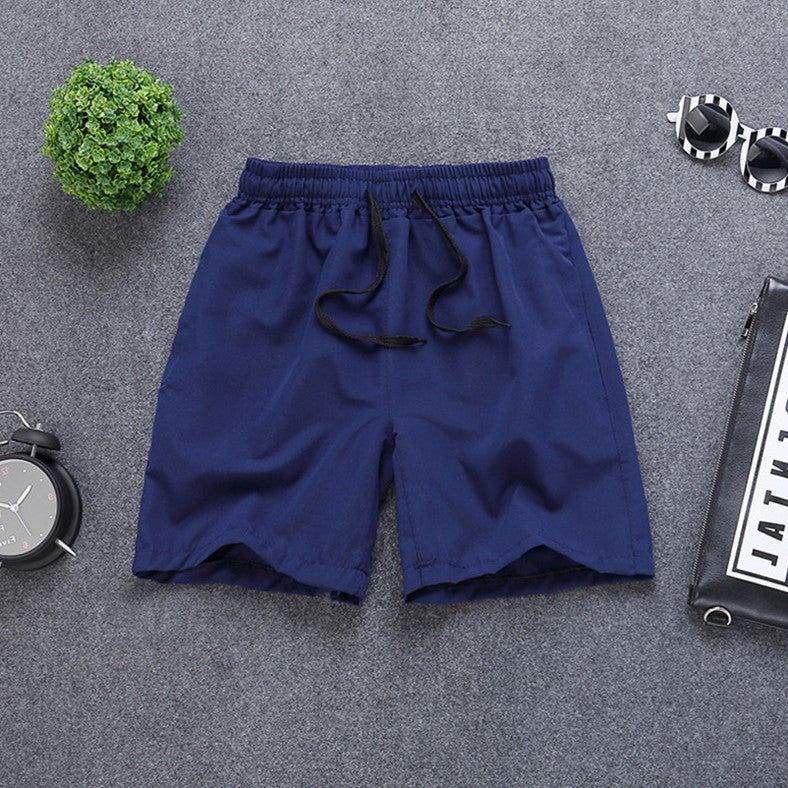 2019 Summer New Arrival Three-Pod Shorts Mens Slim-Fit Three-Pants Four-Pants Korean Style Fashionable Sports Four-Three-Point Pants Blue three-part pants 
