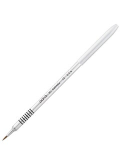 Pana 3D Kolinsky Acrylic Nail Art Sculpture Brush With Silver Metal Nonslip Grip Handle For Manicures 3D Nail Art Flower Designs (Size 2)  - Image 2