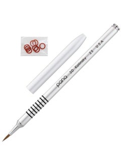 Pana 3D Kolinsky Acrylic Nail Art Sculpture Brush With Silver Metal Nonslip Grip Handle For Manicures 3D Nail Art Flower Designs (Size 2)  - Image 4