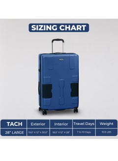 TACH Connectable Luggage 28" Large Size Spinner Luggage with TSA Locks Hard Shell Patented Built-In Connecting System Easily Links 6 Bags  - Image 3