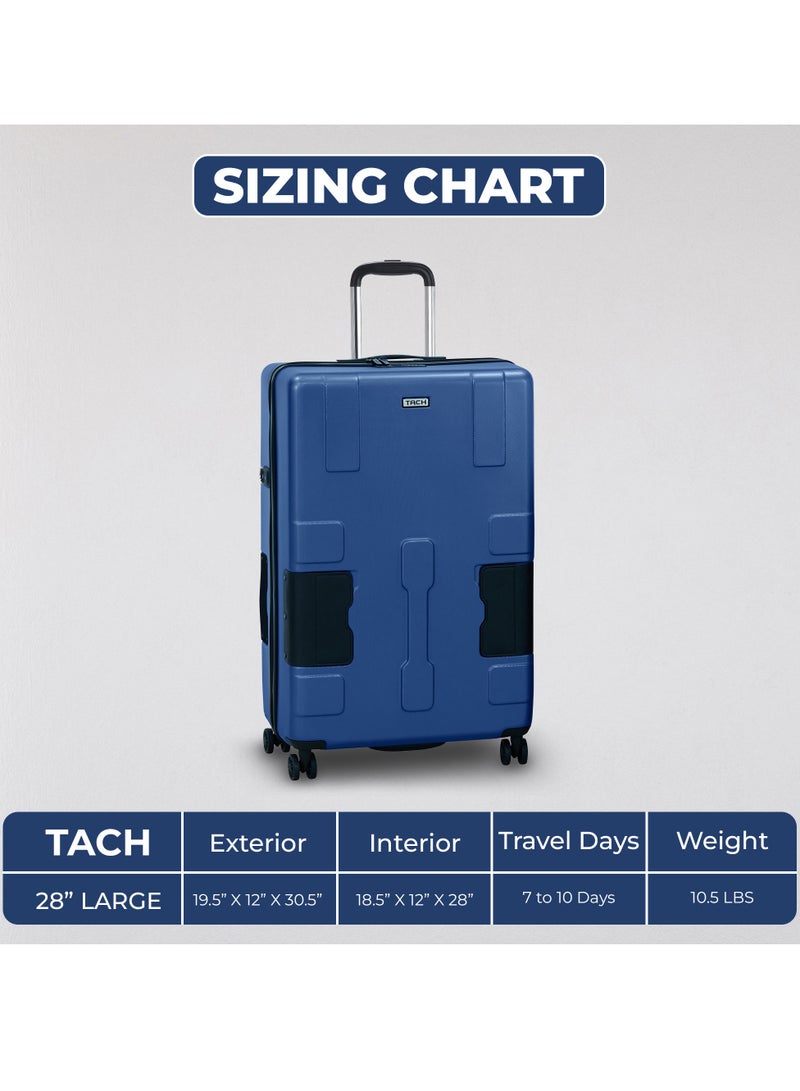 TACH Connectable Luggage 28" Large Size Spinner Luggage with TSA Locks Hard Shell Patented Built-In Connecting System Easily Links 6 Bags - Image 3