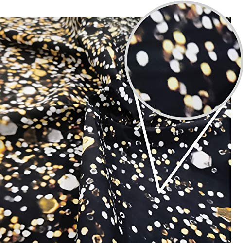 WOLADA Black and Gold Backdrop Golden Glitter Backdrop for Photography Wedding Birthday Baby Shower Party Photo Studio 7x5FT 11176 - Image 4