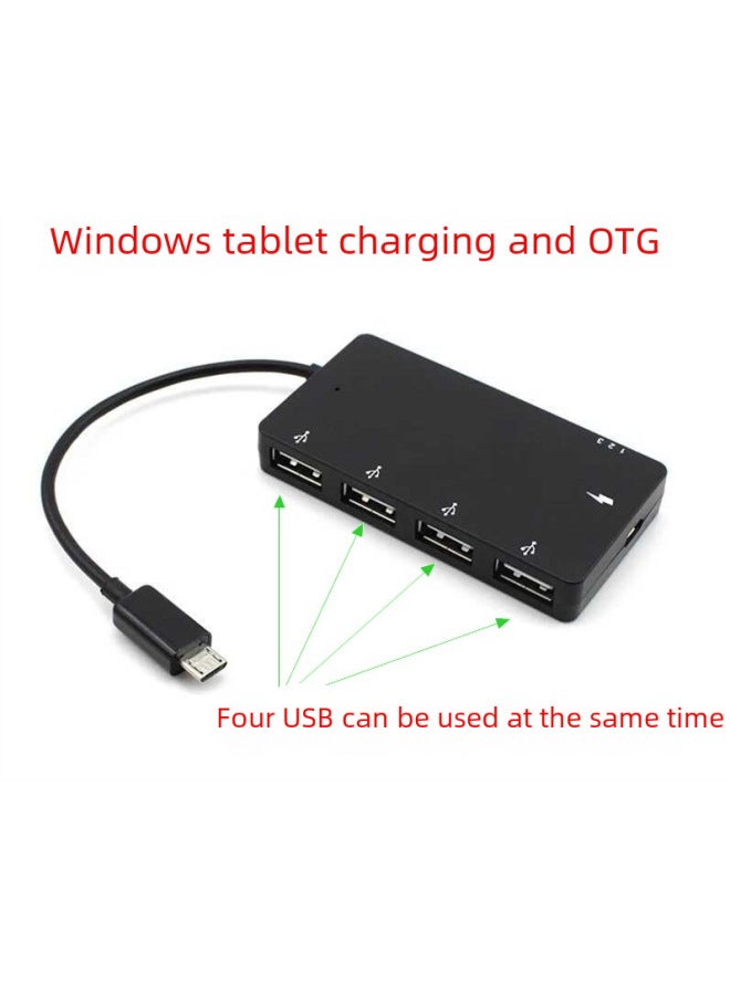 نيوترل شاحن متعدد المنافذ مع وصلة OTG بخمسة في واحد، يمكنه الشحن ونقل البيانات في نفس الوقت. محول متعدد المنافذ USB هاب - Image 3