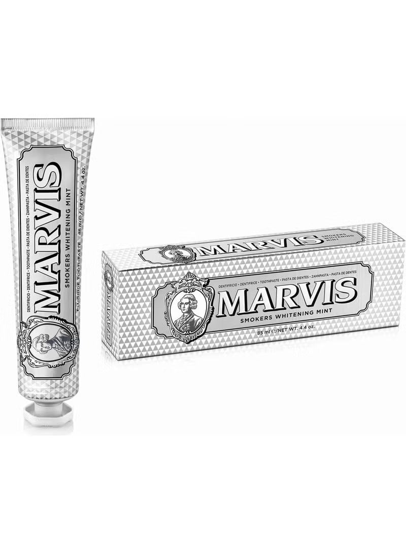 Marvis Whitening Mint Travel Size Toothpaste, 85 ml, Promotes The Natural Whitening of The Teeth, Plaque Removal Toothpaste, Long-Lasting Freshness - Image 2
