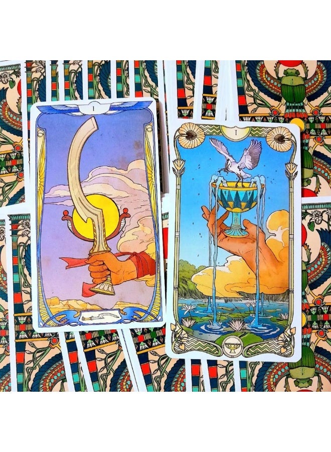 NIBEMINENT 78 Egyptian Art Nouveau Tarot cards - Image 3