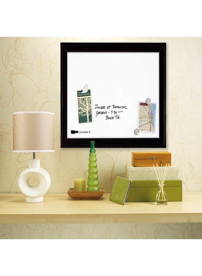 Quartet لوحة مسح مغناطيسية جافة مقاس 17 بوصة × 23 بوصة لوحة بيضاء بإطار أسود (79282) - Image 4