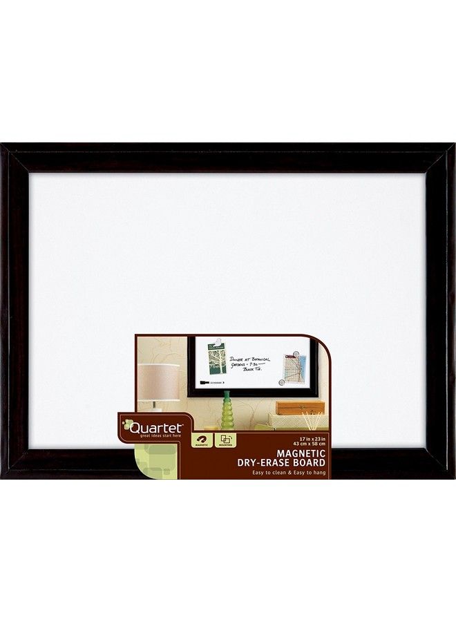 Quartet لوحة مسح مغناطيسية جافة مقاس 17 بوصة × 23 بوصة لوحة بيضاء بإطار أسود (79282) - Image 2