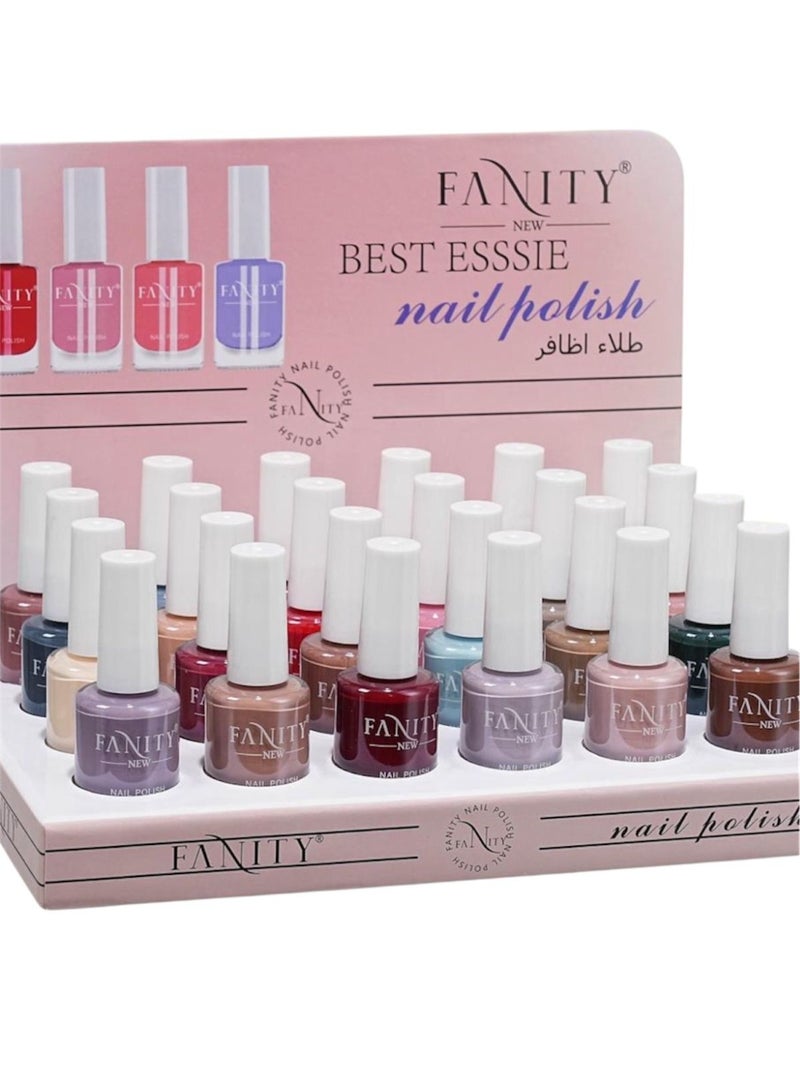 FANITY 24-Piece Nail Polish Set Multicolour - Image 1