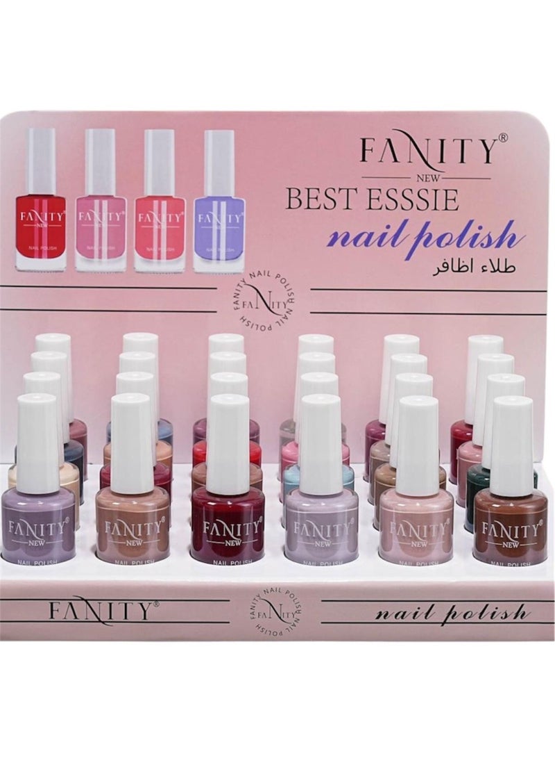 FANITY 24-Piece Nail Polish Set Multicolour - Image 2