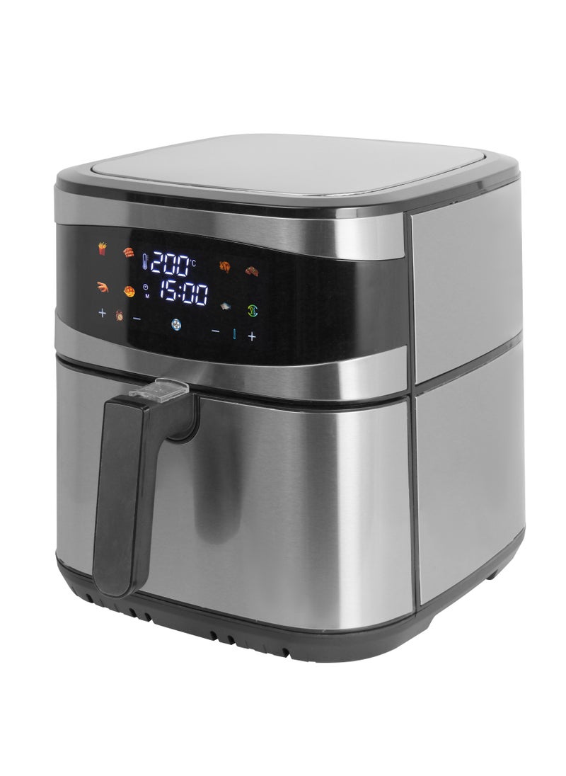 Tornado Keratiner Air Fryer, 9L Family Size, One-Touch Digital Control Presets, French Fries, Chicken, Fish, Nonstick Dishwasher-Safe Parts, Automatic Shutoff, Stainless Steel  - Image 1