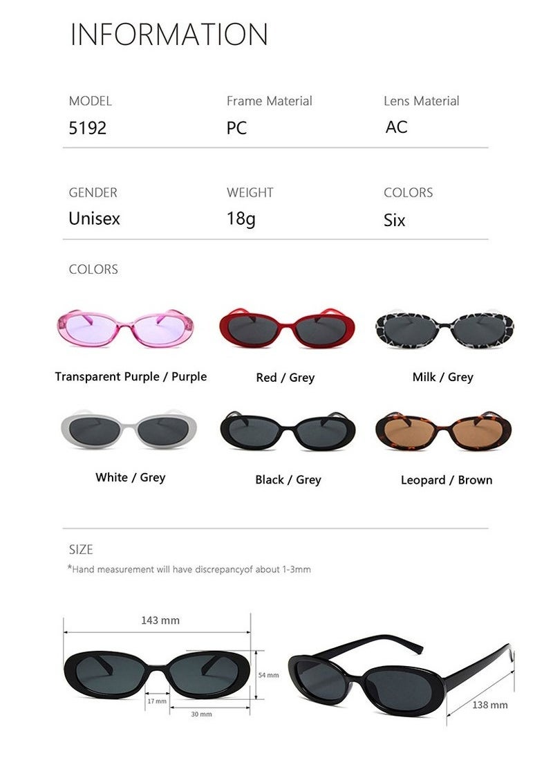 Ucanbe - Punk Fashion Sunglasses Set for Women Men Casual Anti Glare Glasses for Beach Party - Image 1