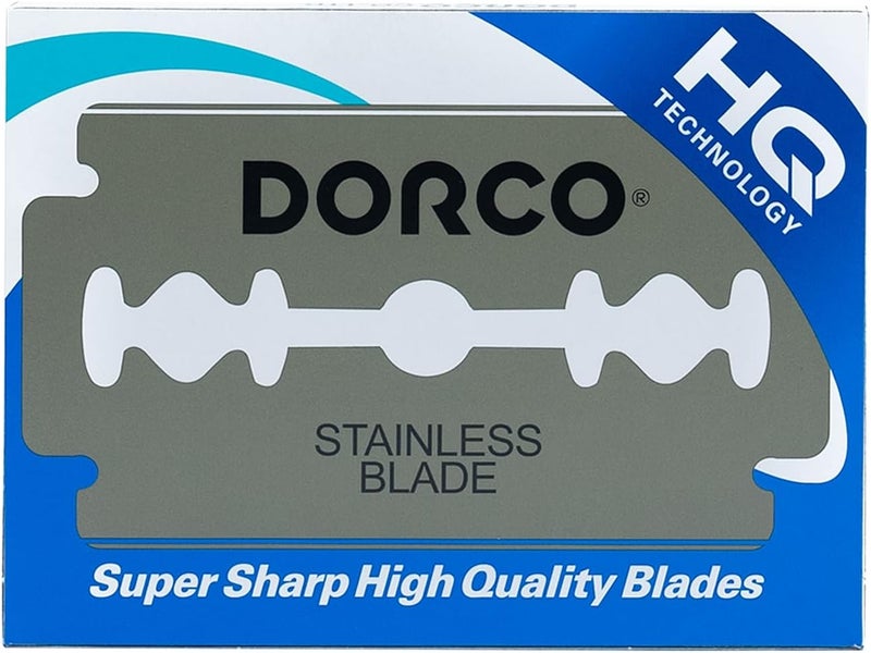 DORCO شفرات حلاقة دورتكو ST300 بلاتينيوم مزدوجة الحافة 100 شفرة 1 علبة