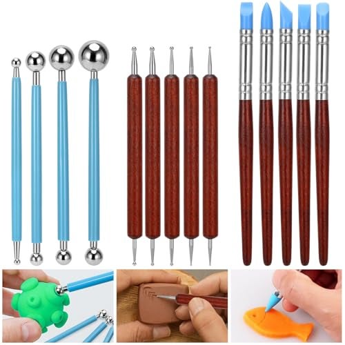 Blisstime 42pcs Pottery Tools, Clay Tools, Sculpting Tools, Pottery Kit, Air Dry Clay Tools, Pottery Clay Kit for Pottery Wheel, DIY Arts and Crafts - Image 4