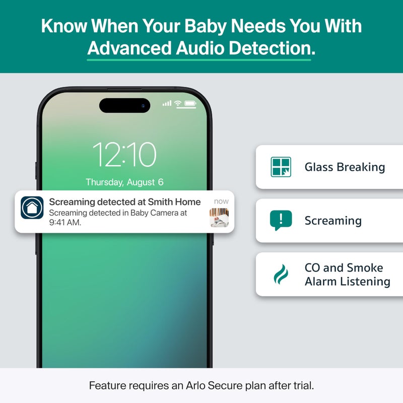 Arlo Essential Indoor Security Camera 2K (3rd Gen, 2025 Release) - Wired Plug-in Power, Person Recognition, Animal Detection, 1-Month Trial of Secure Plan, Automated Privacy Shield, 2 Cam, White - Image 3