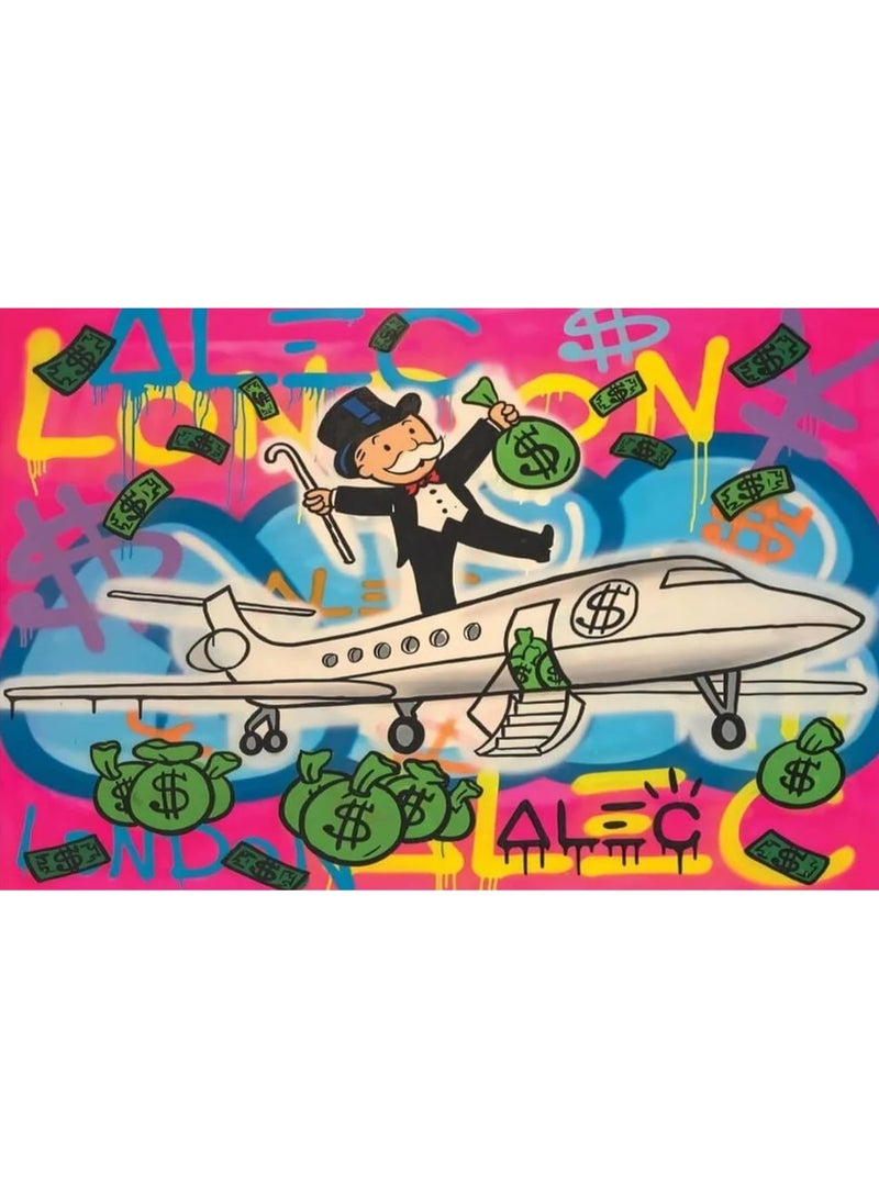 TNESSENTIAL MONOPOLY AIRLINE CANVAS POSTER - Image 1