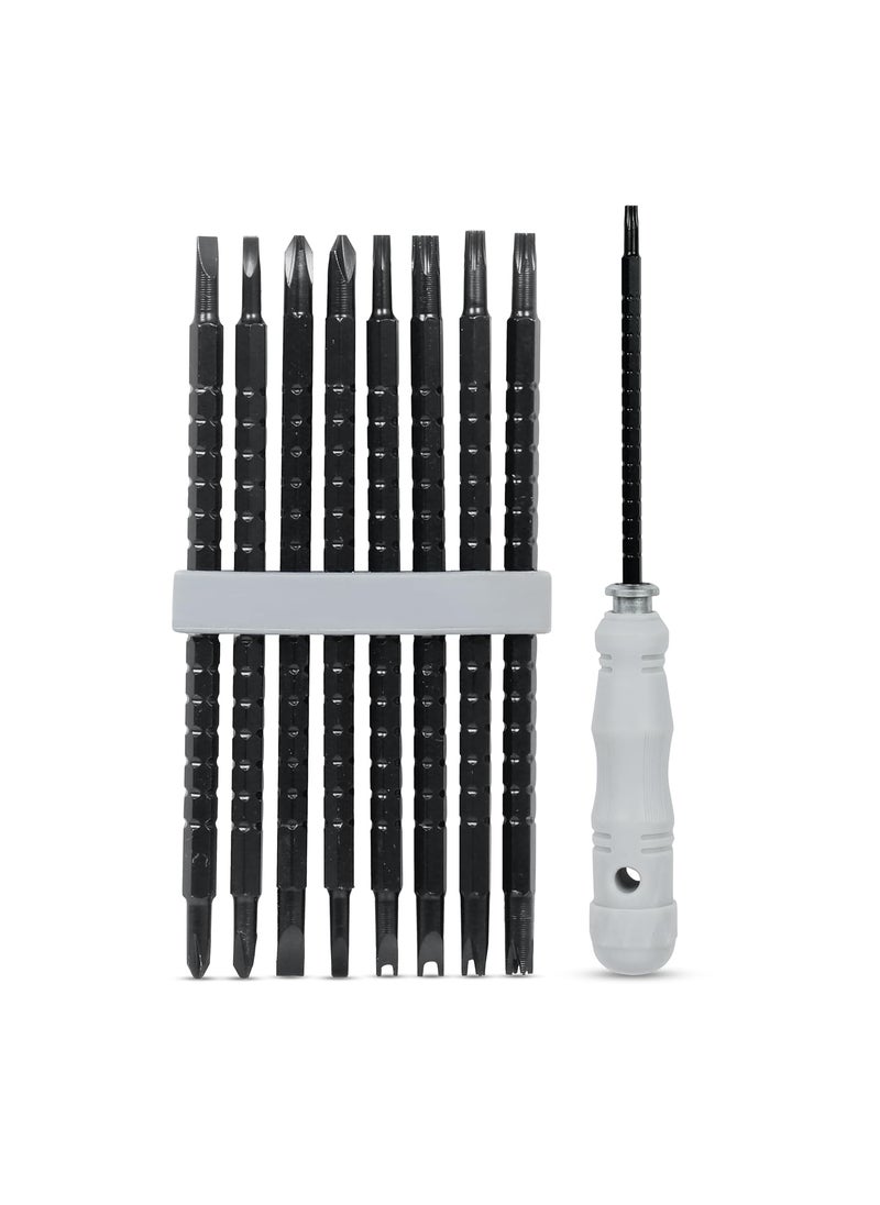 GLUN GLUN Comprehensive Screwdriver Set Strong Magnetic Tips for Hex Triangle Phillips YShaped UShaped Torx Durable Steel for Versatile Repairs  - Image 1