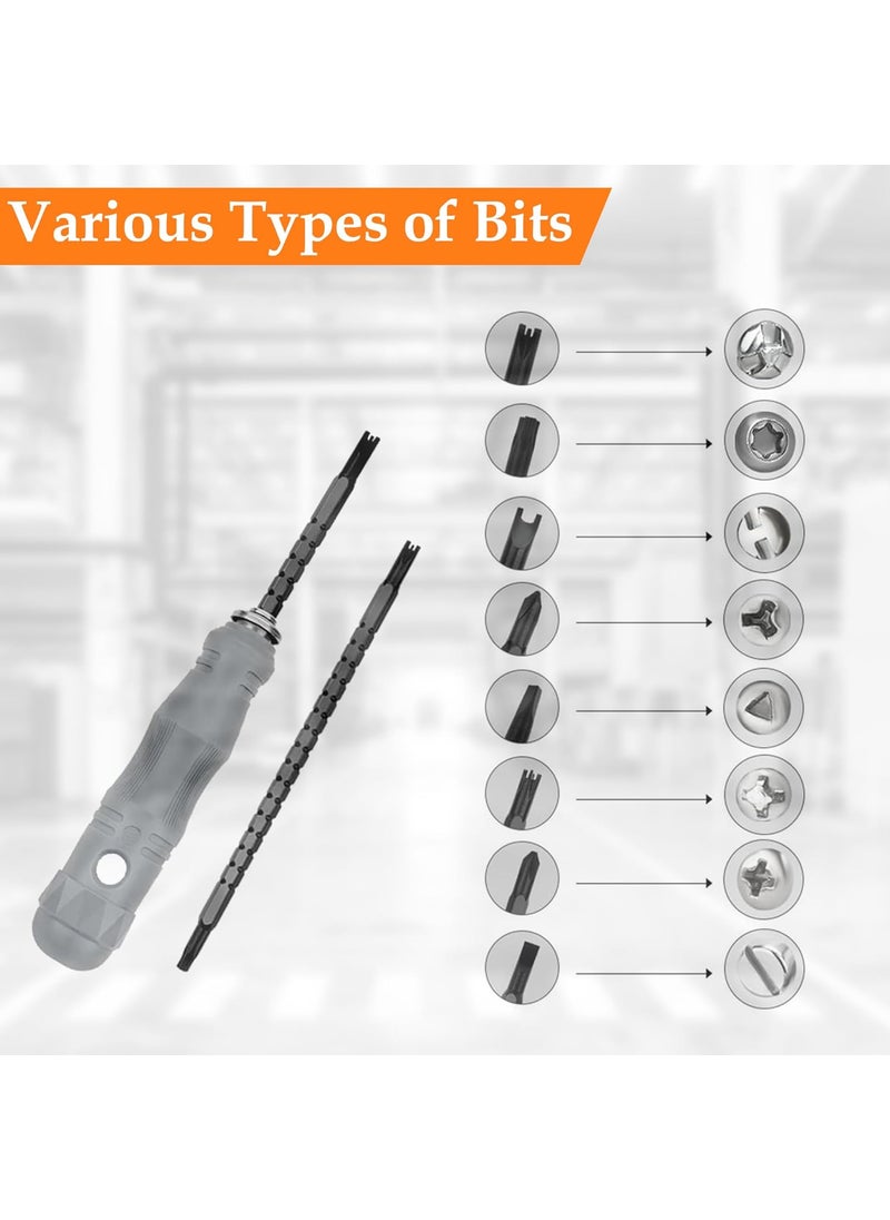 GLUN GLUN Comprehensive Screwdriver Set Strong Magnetic Tips for Hex Triangle Phillips YShaped UShaped Torx Durable Steel for Versatile Repairs  - Image 4