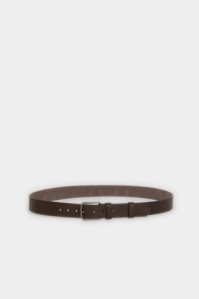 Defacto  Man Rectangle Clasp Faux Leather Jean Belt for Men | Best Price UAE