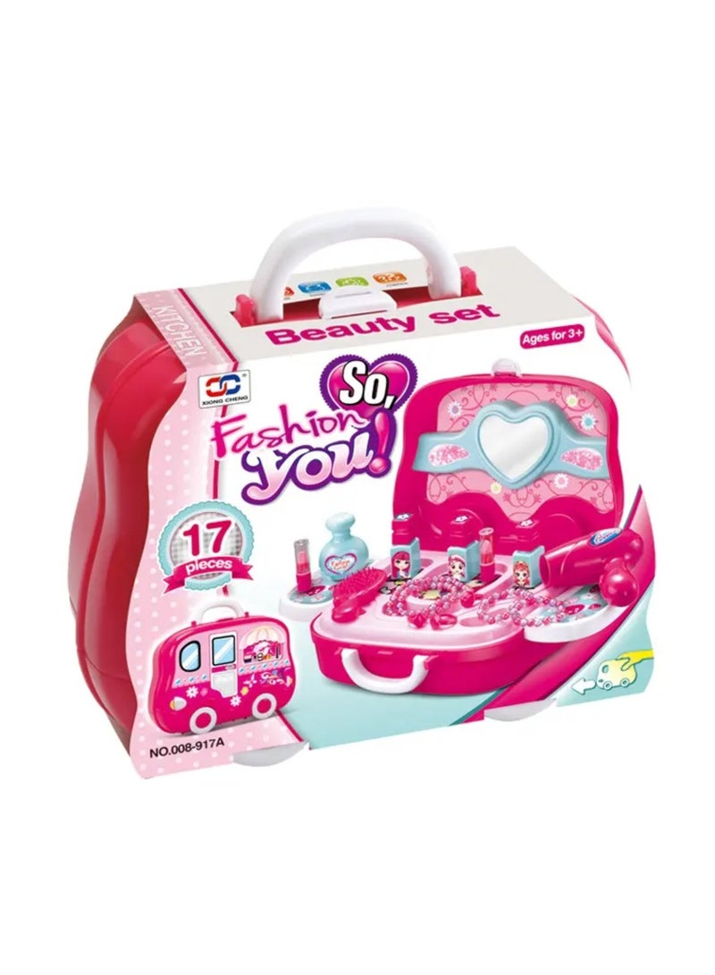 Kids Makeup Kit with Storage Case,Kids Makeup Set,Washable and Nontoxic Cosmetic Toys for Little Girls. - Image 1