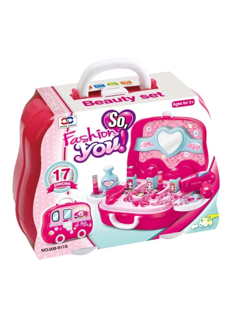 Kids Makeup Kit with Storage Case,Kids Makeup Set,Washable and Nontoxic Cosmetic Toys for Little Girls. - Image 3