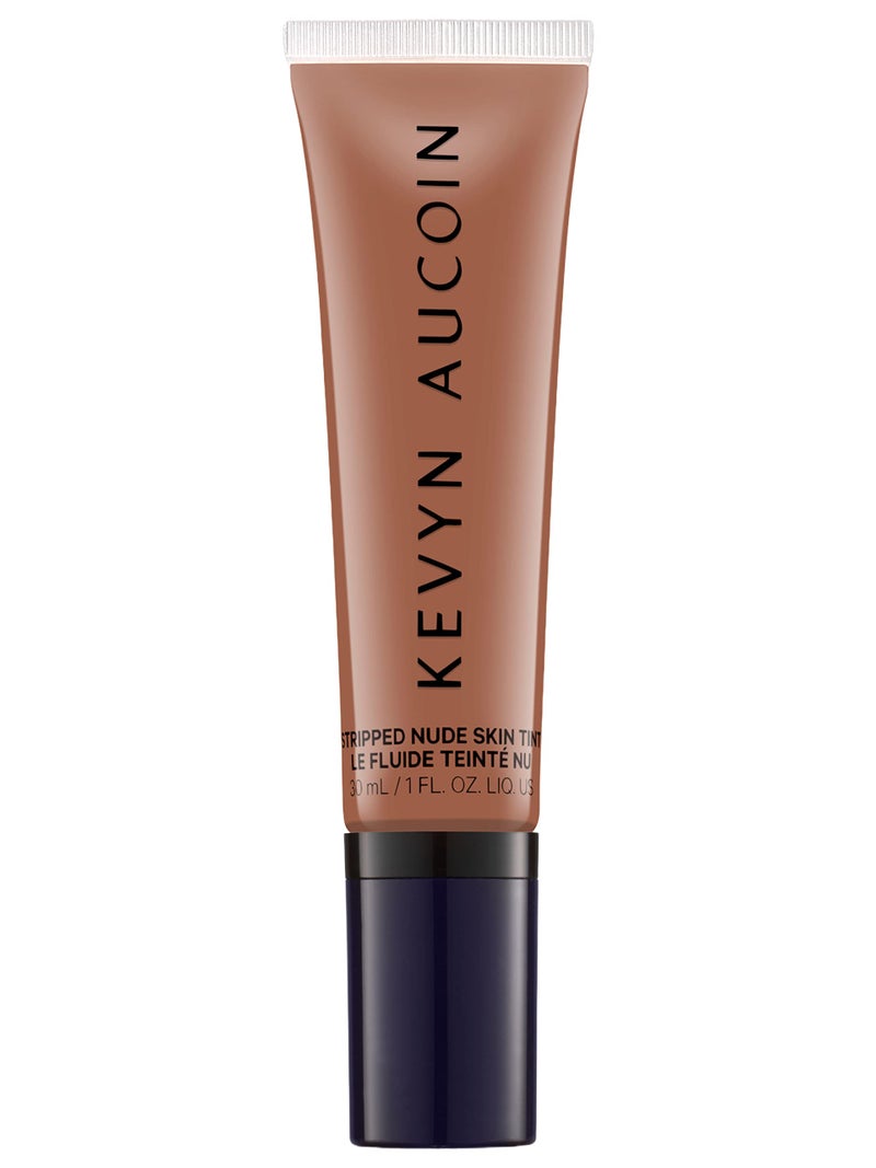 Kevyn Aucoin Stripped Nude Skin Tint, ST 10 (Deep) shade: Tinted makeup foundation with blue light protection. Sheer to light coverage. Blurs imperfections for a natural even finish. Comfortable wear. - Image 1