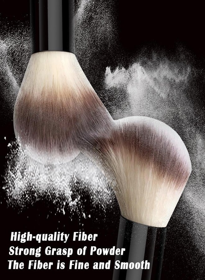HGHDBT 57Pcs Black Makeup Brushes Set Professional with Case Premium Synthetic for Foundation Concealer Blush Eye Shadow Powder Eye & Face Make up Brush Kit with Beauty Blender Sponge Set Tools - Image 3