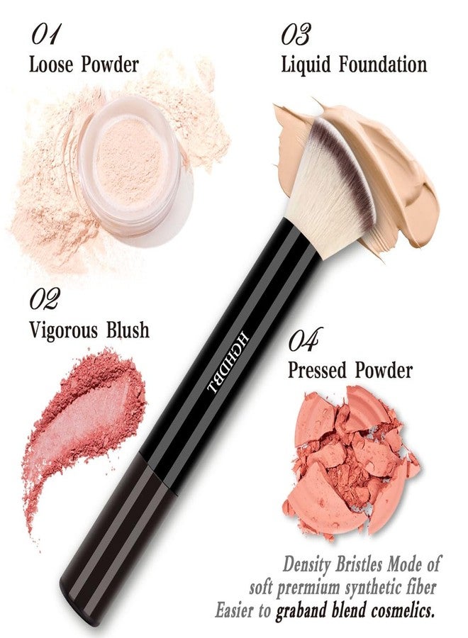 HGHDBT 57Pcs Black Makeup Brushes Set Professional with Case Premium Synthetic for Foundation Concealer Blush Eye Shadow Powder Eye & Face Make up Brush Kit with Beauty Blender Sponge Set Tools - Image 4